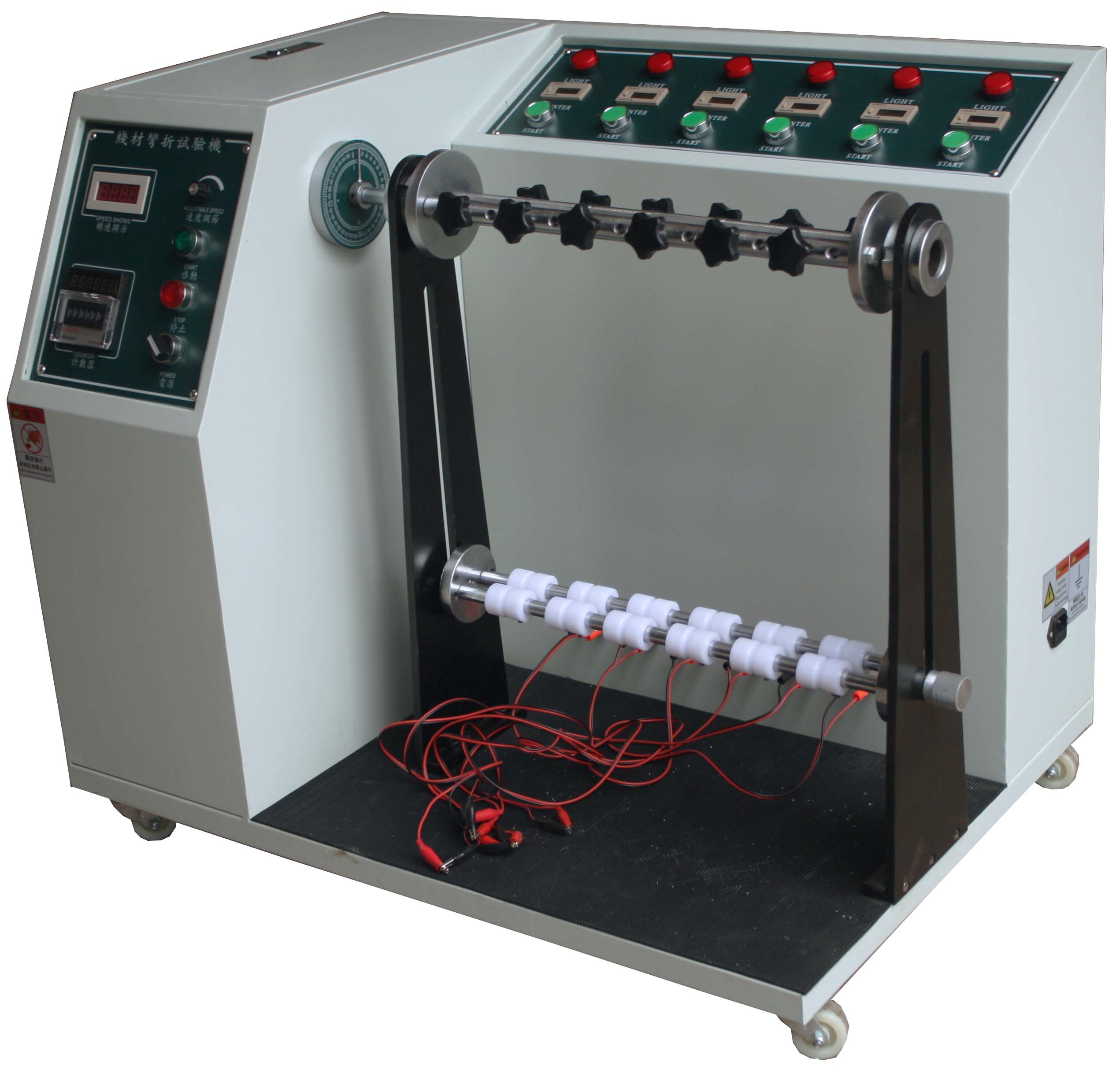 Teste de resistência de dobra automático da máquina de testes do cabo da contagem ajustável