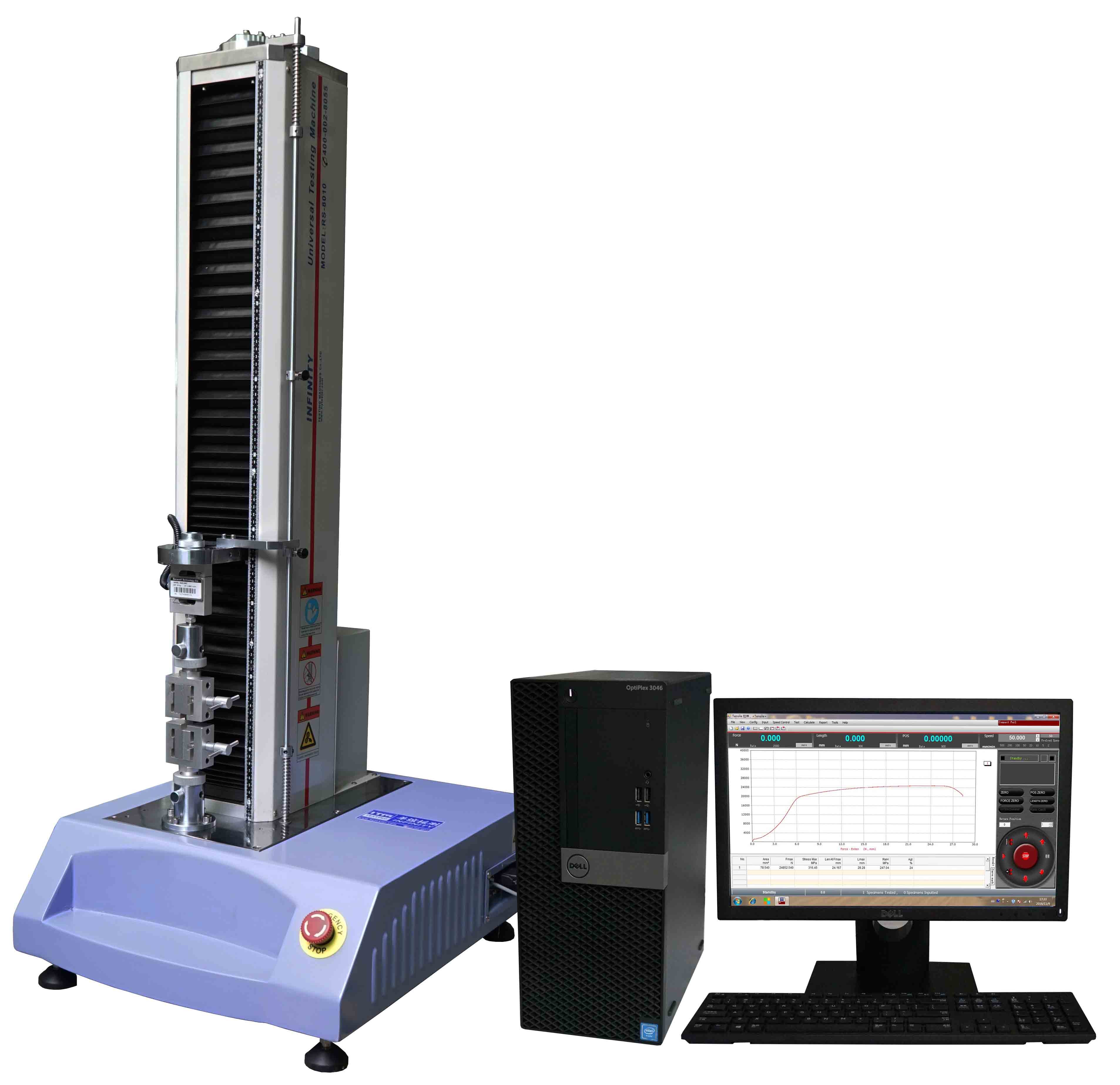 Capacidade universal eletrônica ASTM D3330 da máquina de testes 5KN do servocontrol