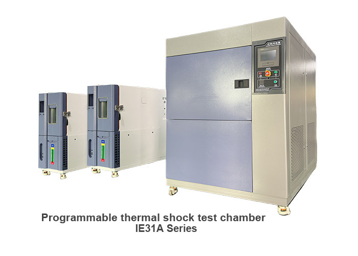 Câmara de choque térmico programável de duas ranhuras Câmara de teste de alta e baixa temperatura IE31A80L AC380V 50Hz 18KW