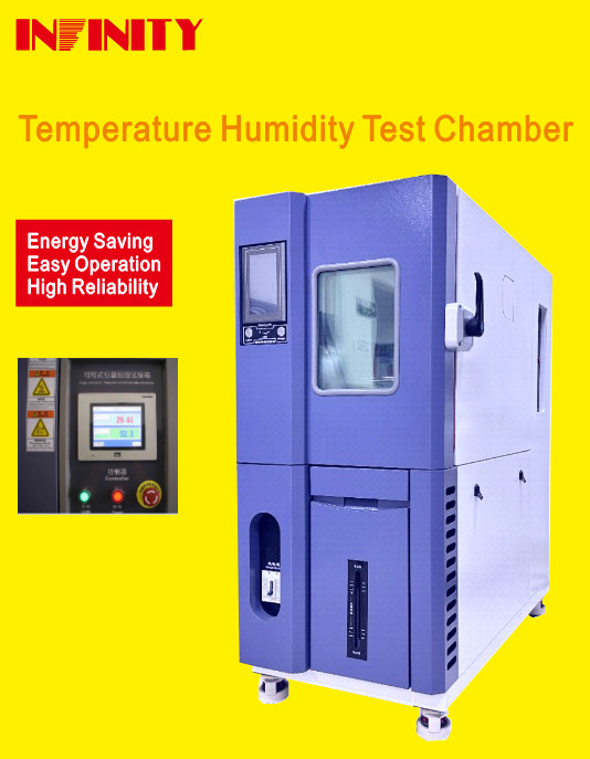 Câmara de ensaio de temperatura e umidade constantes programável para ensaios ambientais