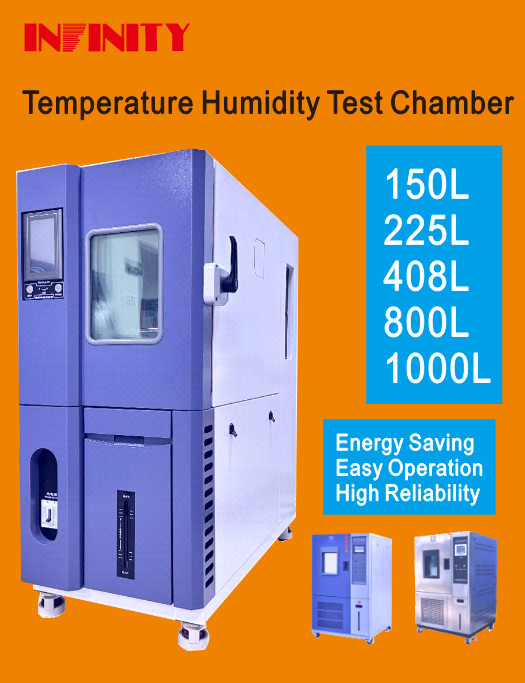 Sistema de condensação arrefecido a ar, câmara de ensaio de temperatura e umidade constantes com e 1 dispositivo de iluminação LED