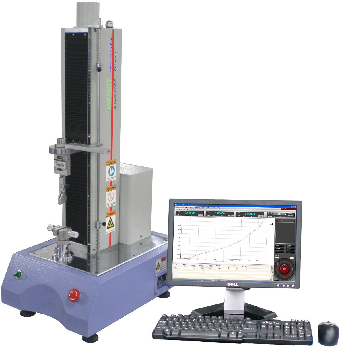 Máquina de ensaio universal eletrônica de alto desempenho para fita adesiva AC220 V 5A 450 mm 650 mm Opcional