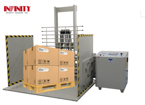 Máquina de ensaio de carga de compressão de compressão de embalagem de 400-3000 libras com acionamento hidráulico