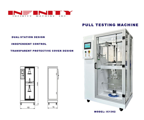2 Slots Wire 45° Cone Pull Test Machine para pequenos produtos eletrónicos
