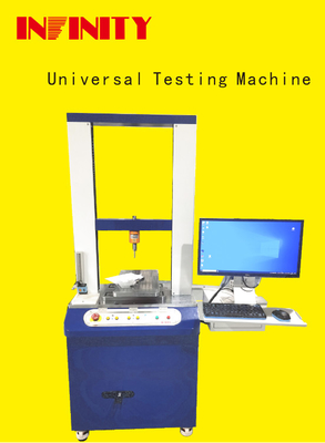 500Kg Sensor de valor de força Capacidade Máquina de teste universal 0-600mm Faixa de viagem de teste 420mm Largura efetiva