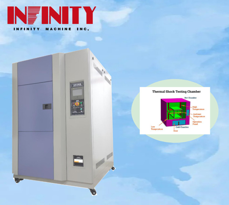 Variações de temperatura Câmara de ensaio de impacto a quente e a frio com compressor Bitzer semi-compacto