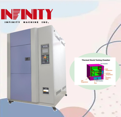 Câmara de ensaio de impacto a quente e frio de alta fiabilidade 500x400x400 mm para dados experimentais