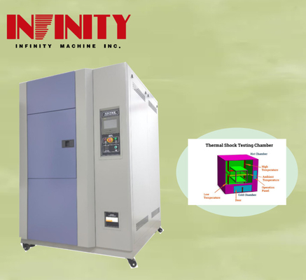 500x400x400 mm Tamanho da câmara interna Câmara de ensaio de impacto de temperatura programável com condensador arrefecido a ar