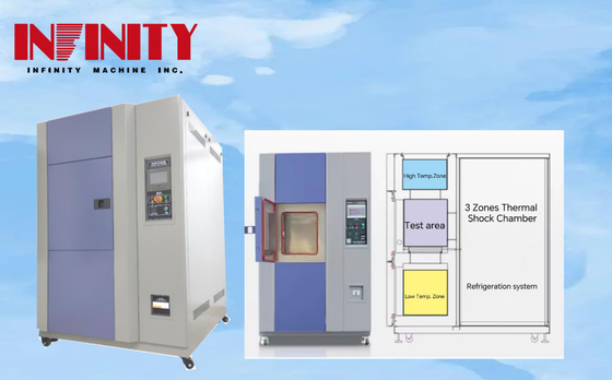 Infinity fábrica de alta e baixa temperatura câmara de teste de choque térmico