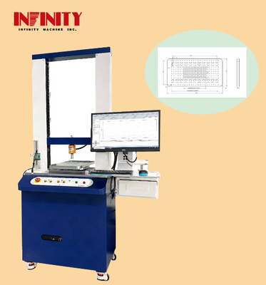 Máquina de ensaio de empurrão e puxação para materiais 1167x700x1770mm Tamanho do anfitrião 500Kg Capacidade do sensor de valor de força