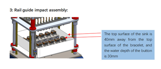 12 Padrão de ensaio chave Máquina de ensaio contínua de botões de alta velocidade para alcance de medição de 460x320 mm