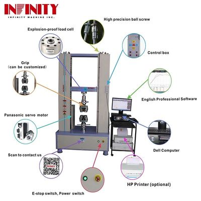 Máquina de ensaio de tração universal de 100Kn 200Kn 300Kn