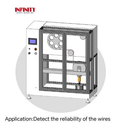 1-3 mm Diâmetro da amostra e 0-180° Máquina de teste de resistência do fio ajustável com 280 kg de peso do equipamento