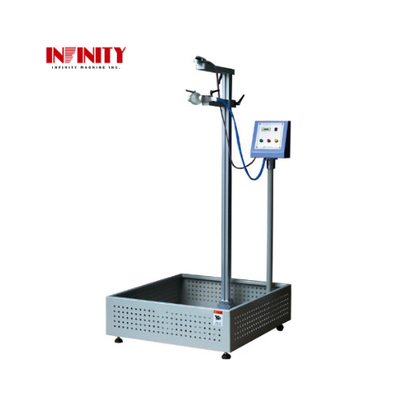 Máquina automática do teste de gota da bola de aço do verificador do rasgo do peso da gota da confiança da pressão de ar, verificador do impacto da gota da bola de aço