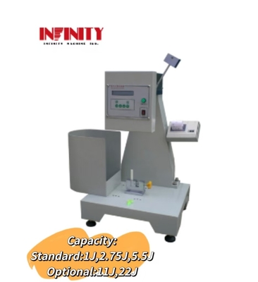 1J 2.75J 5.5J IZOD Display Digital Máquina de ensaio de impacto plástico Ângulo de ensaio 150°
