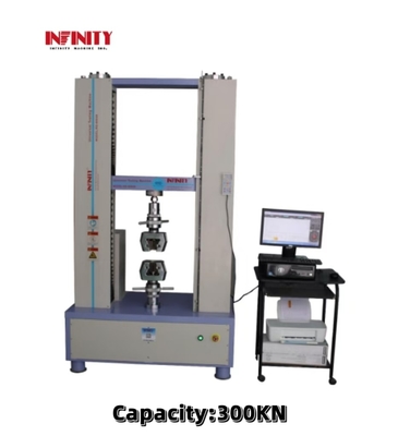 Máquina de ensaio de tração universal controlada por servo de 300KN para ensaio cíclico do material