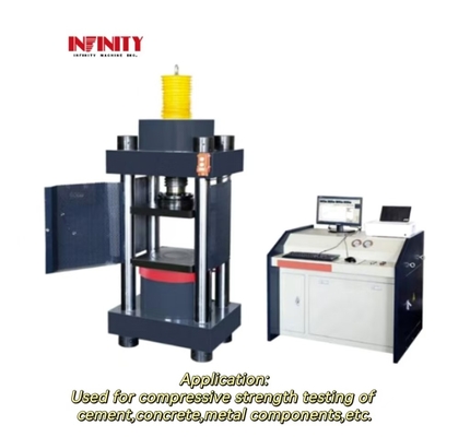 Máquina de ensaio de compressão por servo micro-electro-hidráulico de quatro colunas