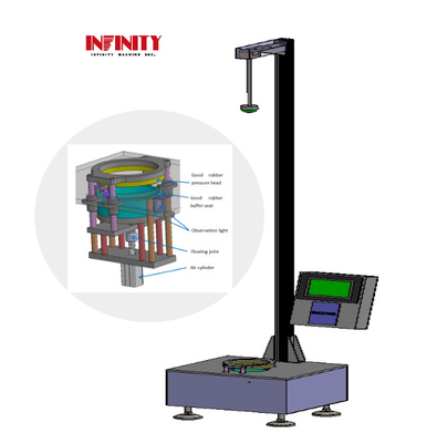 7 polegadas HMI LCD touch screen caindo Dart Impact Testing Machine para filme de plástico