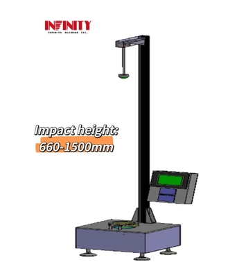 7 polegadas HMI LCD touch screen caindo Dart Impact Testing Machine para filme de plástico