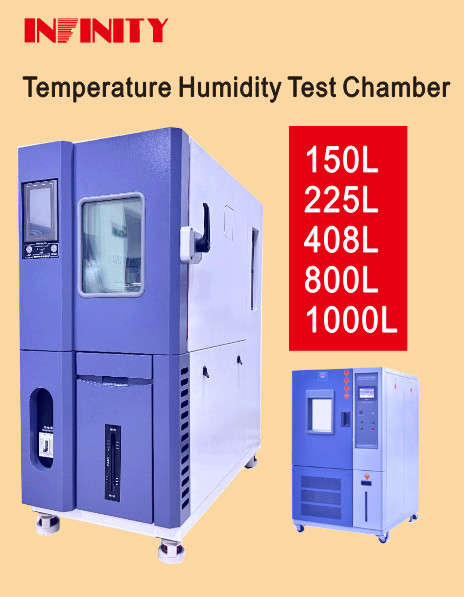 Câmara de ensaio de humidade de temperatura constante programável refrigerada a ar Uniformidade de temperatura de 2,0 °C