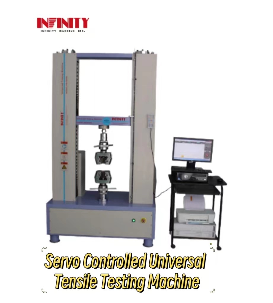 Laboratório Eletrônico Máquina Universal de Teste de Tensibilidade de Materiais de Controle de Servo de 100KN