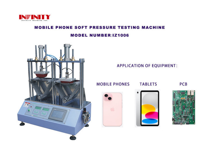 Máquina de ensaio de compressão para telemóveis e tablets Máquina de ensaio de pressão suave