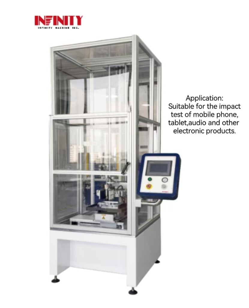 Máquina de ensaio de impacto de bola automática de três eixos de tela sensível ao toque