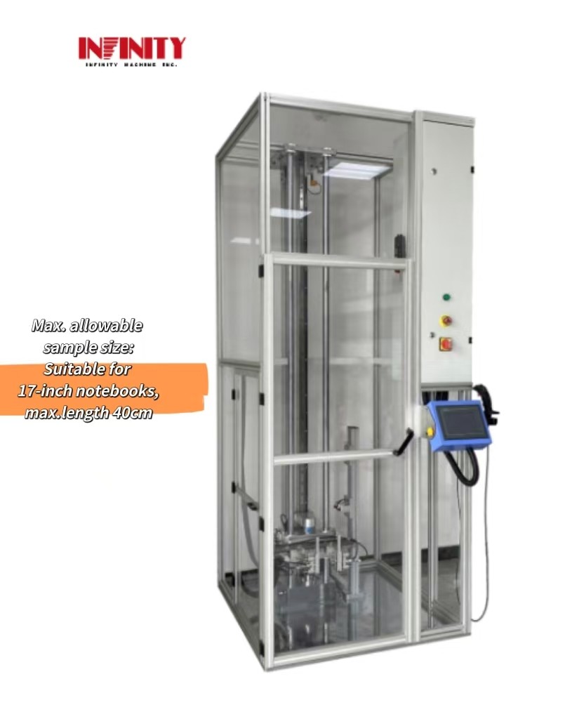 Máquina de ensaio de queda direcional de tela sensível ao toque LCD com controlo PLC de 300 mm