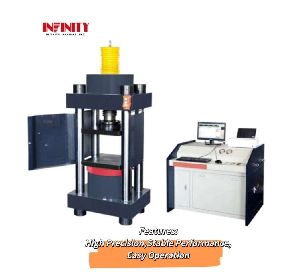 Máquina de ensaio de compressão por servo micro-electro-hidráulico de quatro colunas
