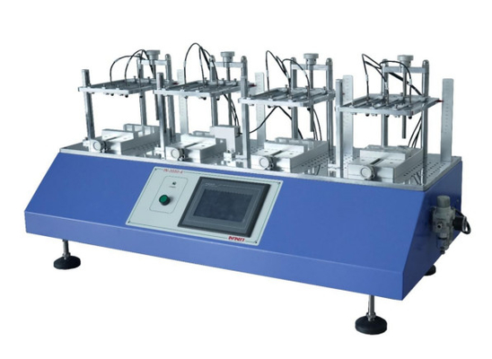 Máquina de ensaio de vida útil de chave pneumática 4 estações Botão Durabilidade Toque de tecla Tester Tiro de cilindro de ar Pneumático IEC60068-2-68