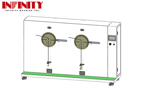 Testador de fadiga de fio compatível com ISO 19642-2 para cabos automotivos com quantidade de teste de 2 PCS e velocidade de teste de 10 ~ 60 rpm