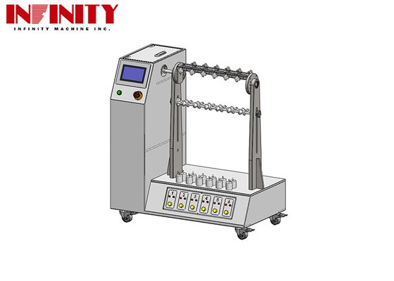 Teste de fadiga de fios com ângulo de flexão ajustável 1~180° Cumprindo as normas IEC 60884-1 e 6 conjuntos Jig com carga ajustável